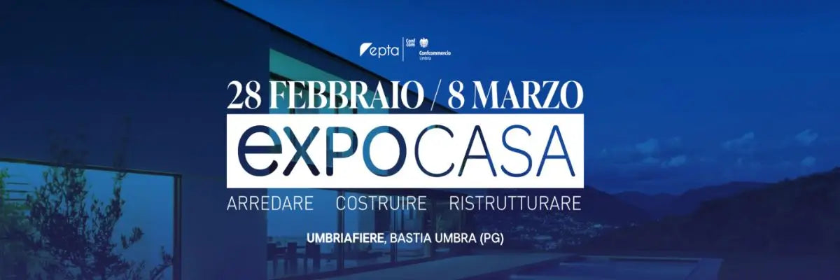 Immagine promozionale di EXPO CASA 2026 a Bastia Umbria a cui parteciperà come espositore Elisir di Collina